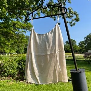 Silk Top, Spaghetti Strap, Low Back (wrap element)